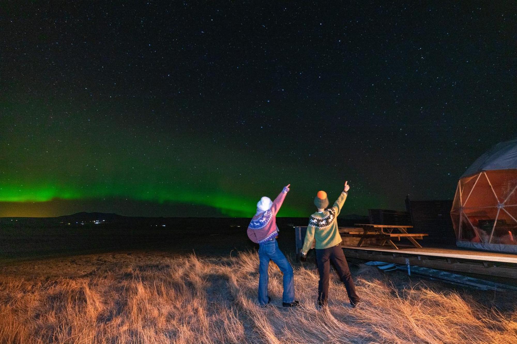 Aurora Dome - South Coast Iceland 크볼스뵈들뤼르 외부 사진